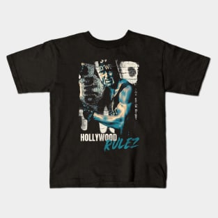 Hulk Hogan Retro Hollywood Rulez Kids T-Shirt